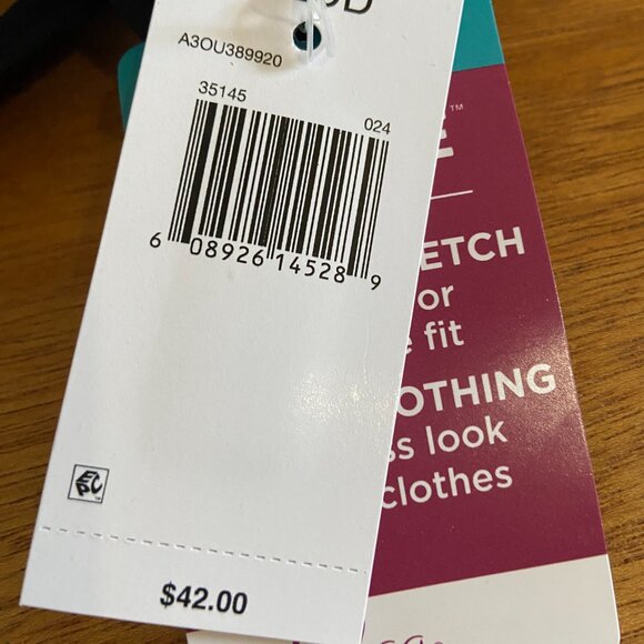 Olga Women's to a Tee Contour Bra, Black  NWT 42DD - Picture 4 of 5